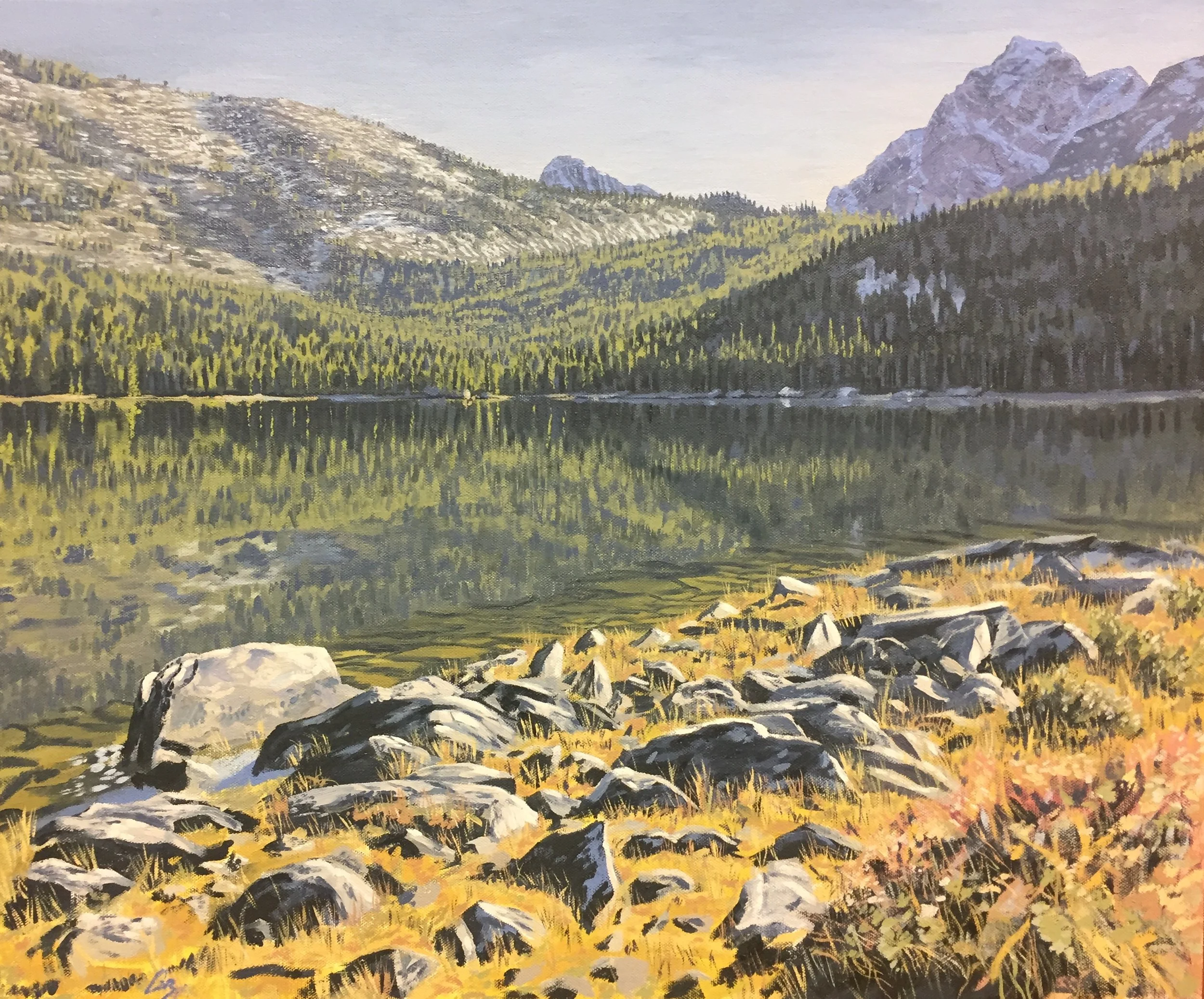 Upper Seymour 24" x 20" Oil on Canvas $1500