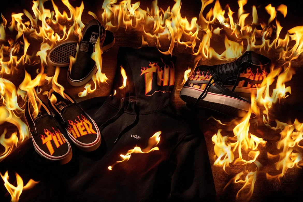 Check Out This 'Fire' Vans x Thrasher Magazine Collaboration