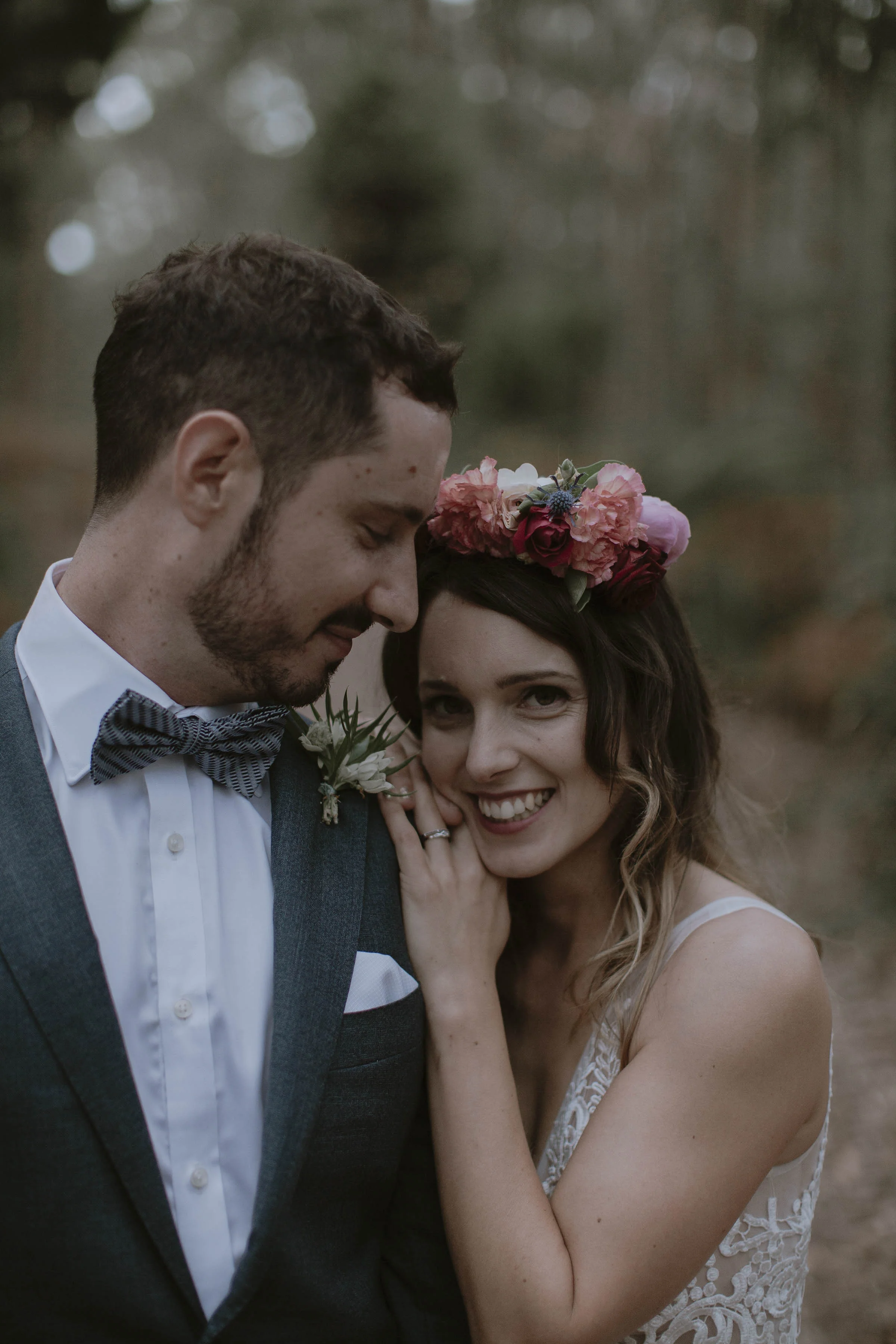 Wedding day smiles