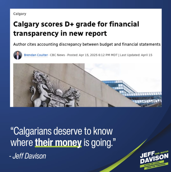 Calgarians Deserve Transparency