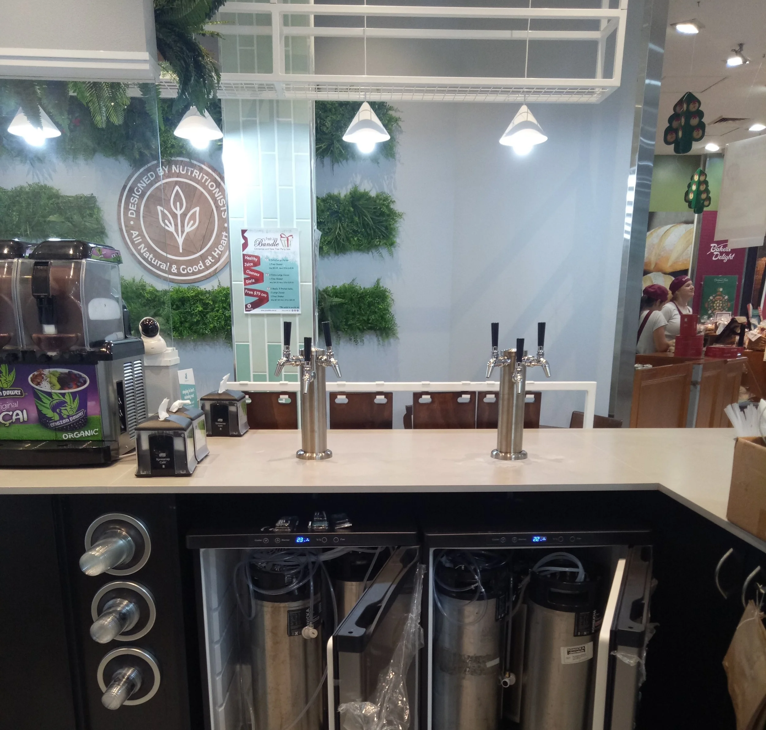 A recent TONICKA Kombucha tap and keg installation