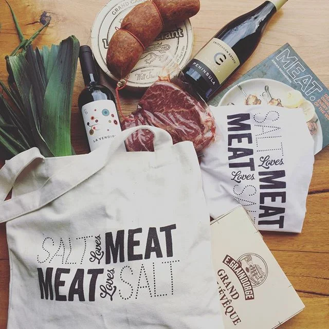Salt Loves Meat tote bag