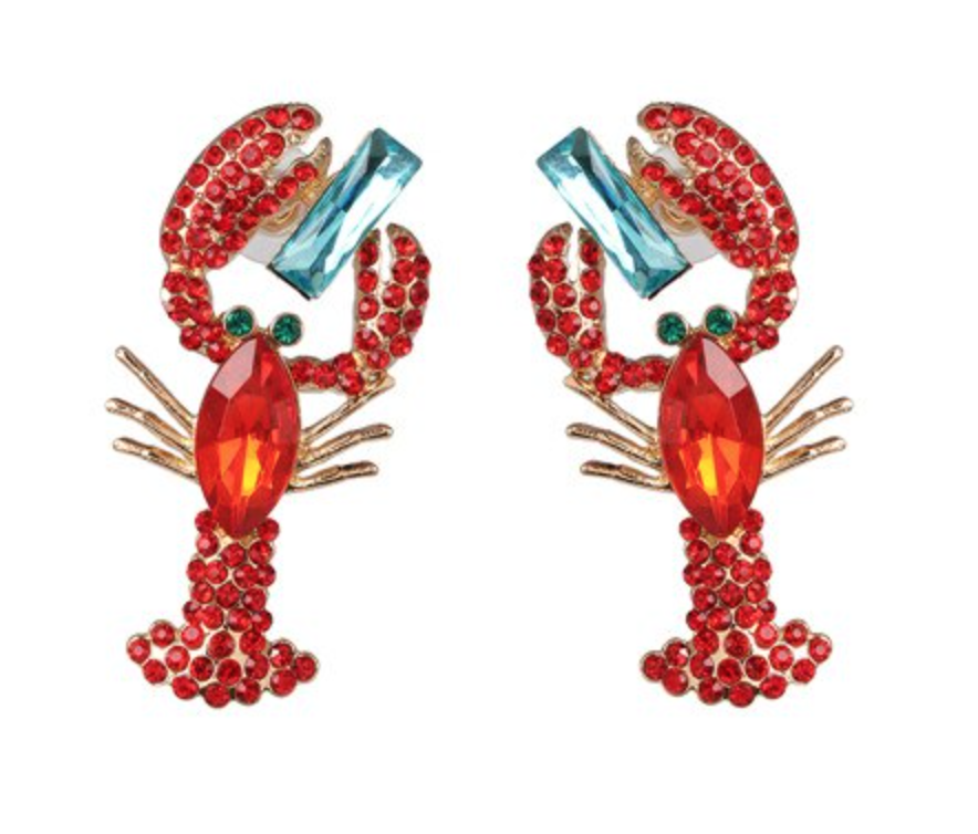 "Sea Creatures" Crystal Earrings