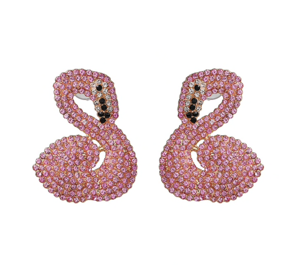 Swan Crystal Earrings