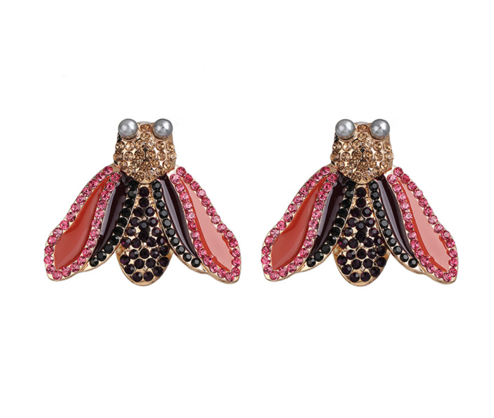 Bee Crystal Earrings