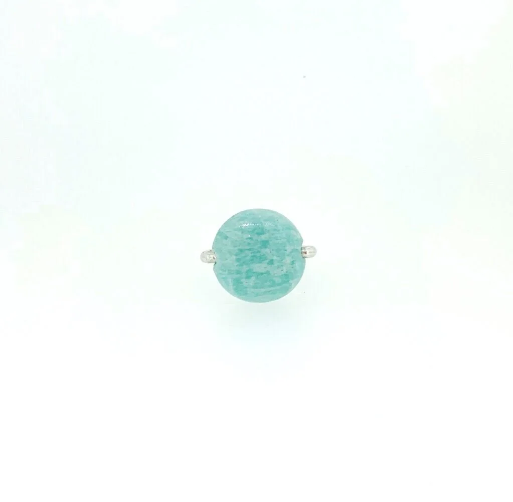 Amazonite Circle Ring