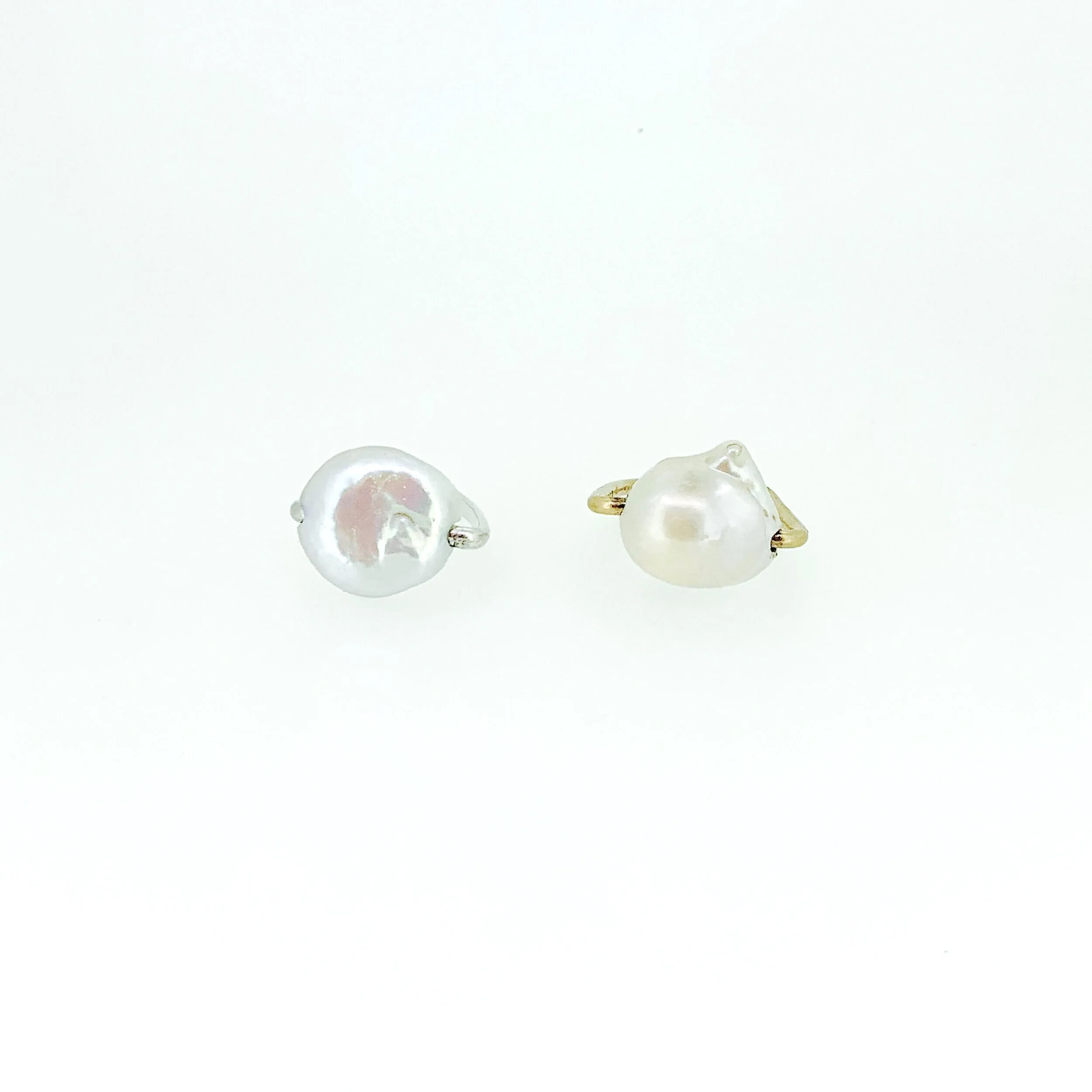 Pearl Solitaire Rings