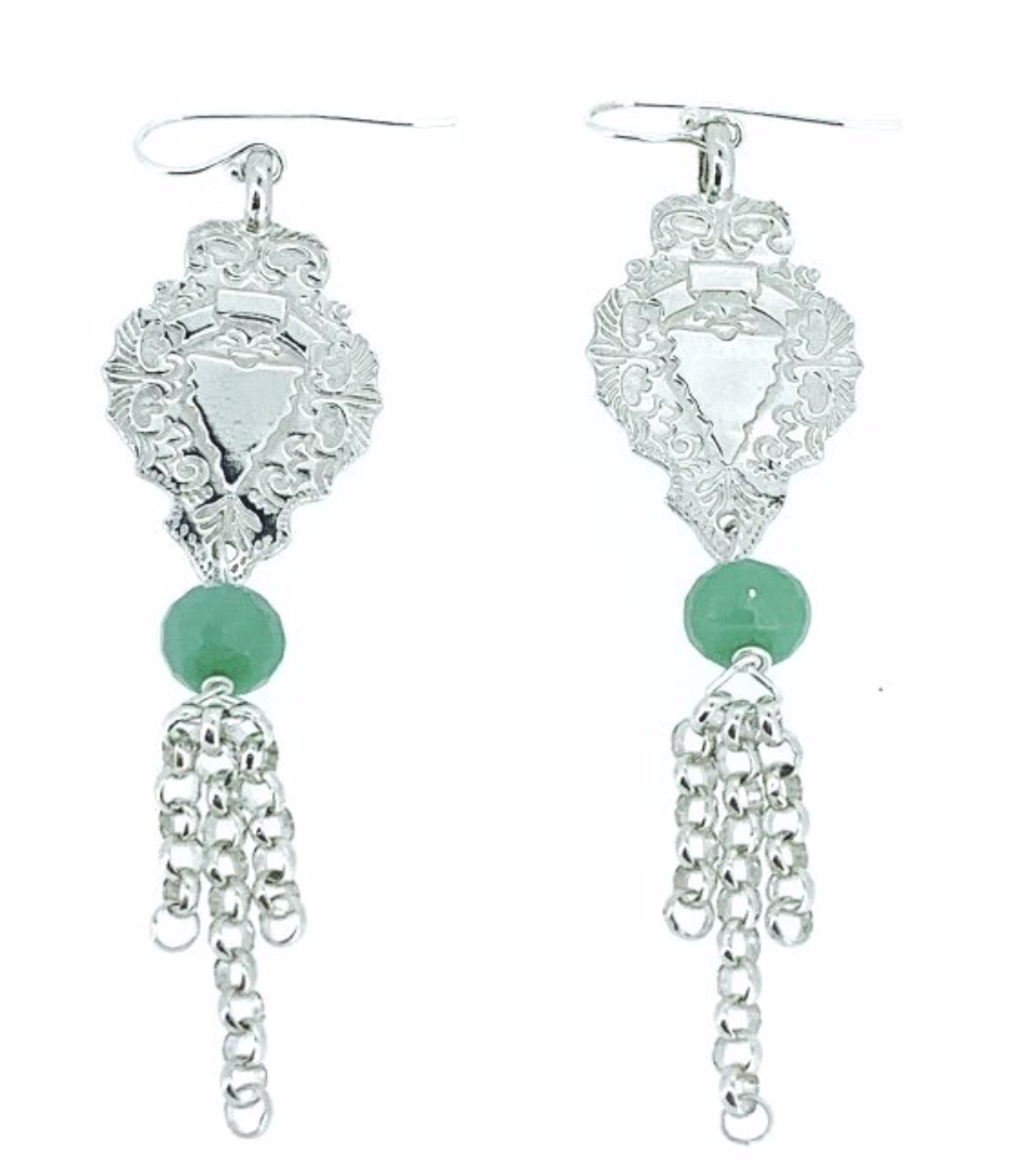 Vintage Shield Earrings