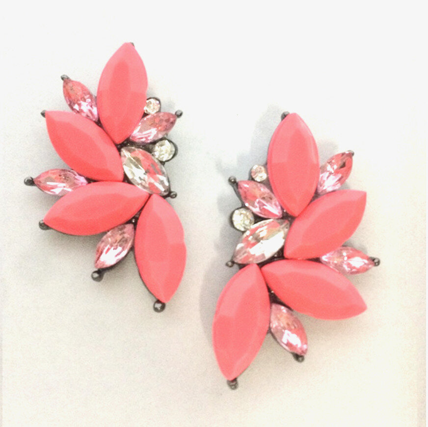 Neon Crystal Earrings