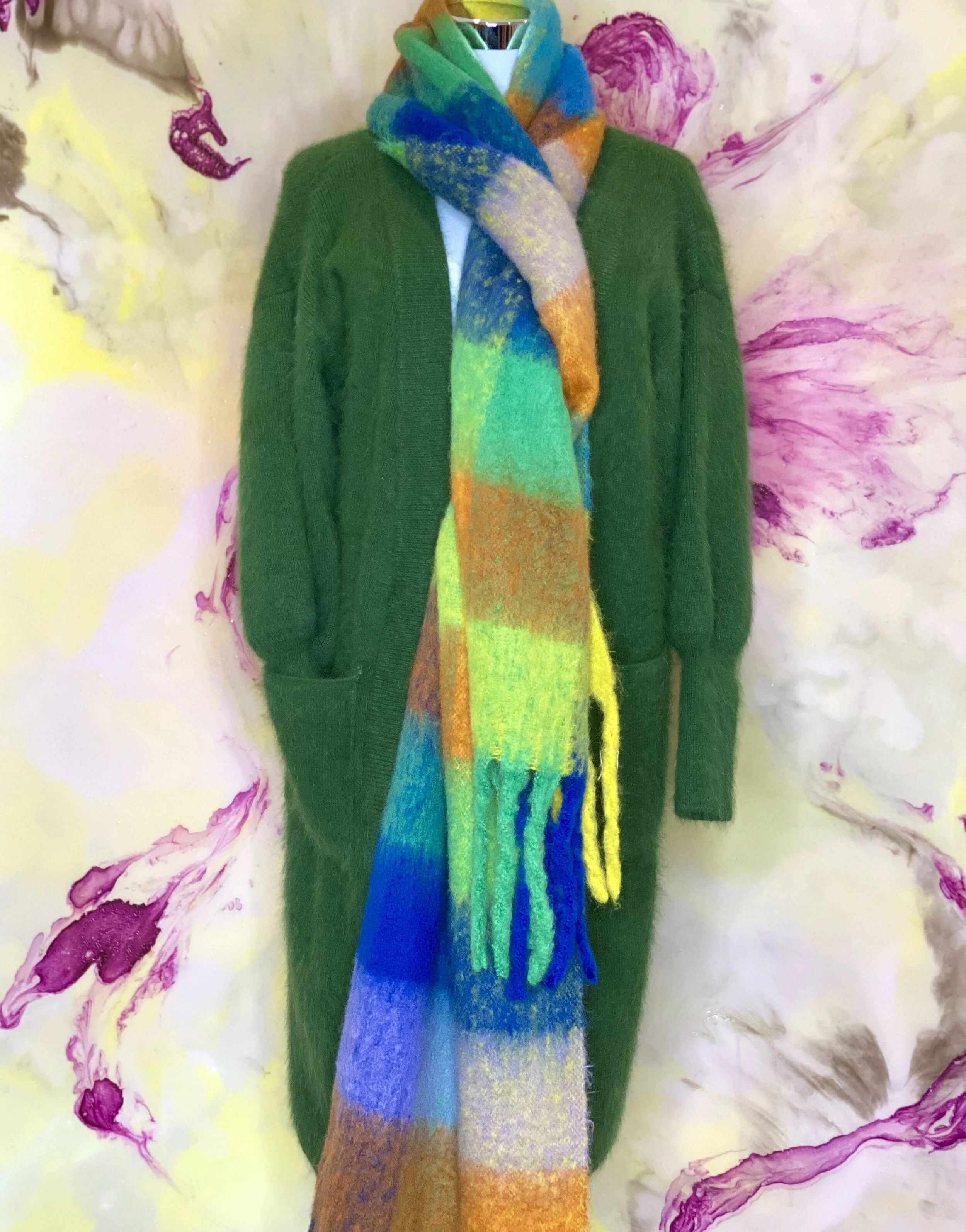 Long Cashmere Cardigan