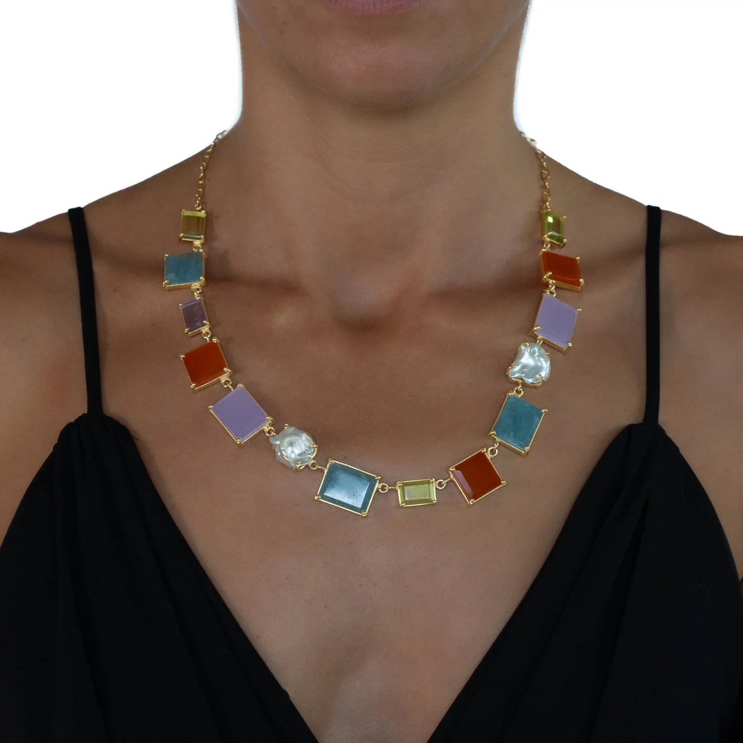 Semi Precious Stone Necklace — Alouette Jewellery
