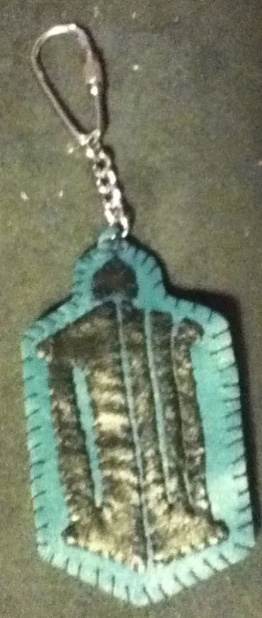 Dr. Who Leather Keychain