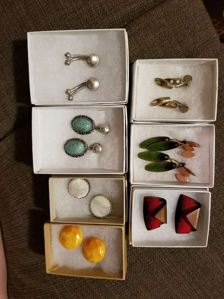 Vintage Clip On Earrings