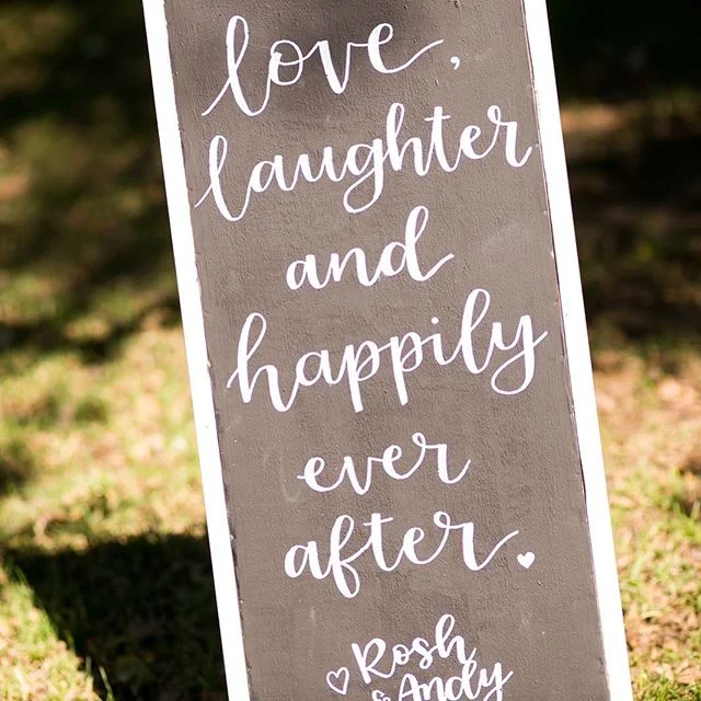 How life should be lived &ldquo;love, laughter and happily ever after&rdquo; #beautifulweddings #weddingquotes #lovequotes #weddingphotography #thelovecollectiveau #melbourneweddingphotographer #edinburggardens @letterme_au