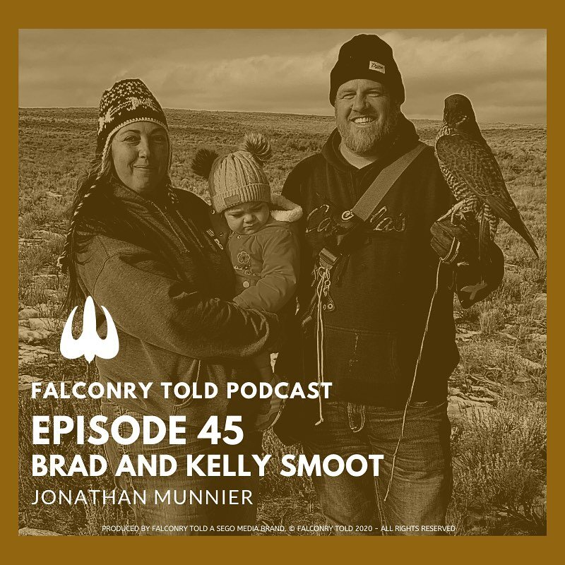 Happy New Year from Falconry Told! Here&rsquo;s episode 45 produced by Jon Munnier featuring Brad and Kelly Smoot of Idaho if you haven&rsquo;t already listened! Link in bio! More episodes coming soon!