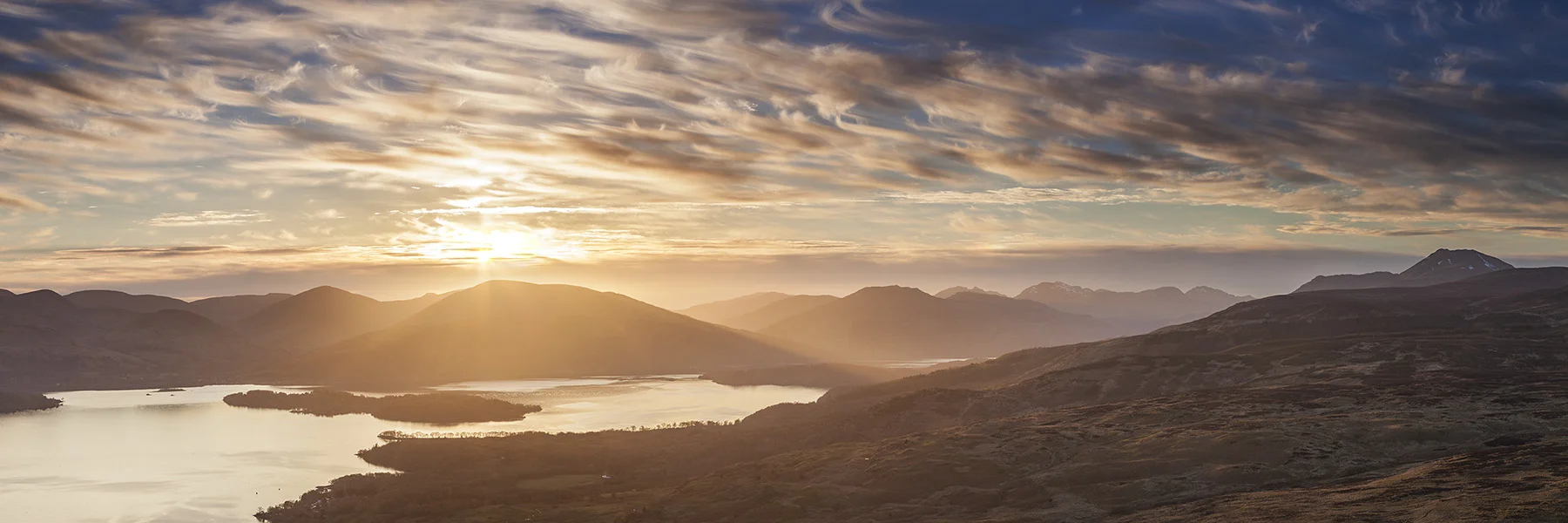 Sunset over Loch Lomond