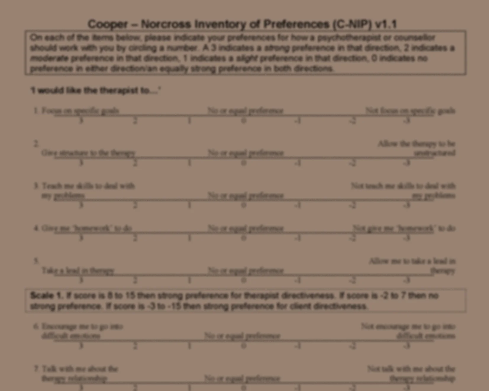 The Inventory of Preferences (C-NIP): A User's Guide