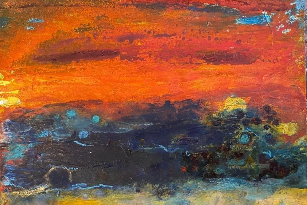 Jules%2BAllan-Turquoise%2BFlecks-Gouache%2C%2Bink%2Band%2Bpastel%2Bon%2Bpaper-%2B20x20cm-Kellie%2BMiller%2BArts.jpg