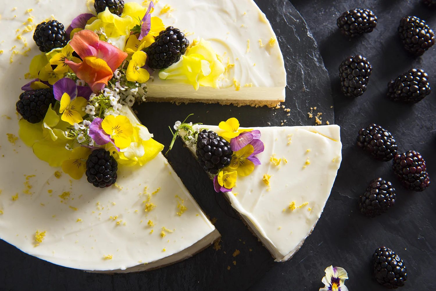 NO-BAKE LEMON CHEESECAKE