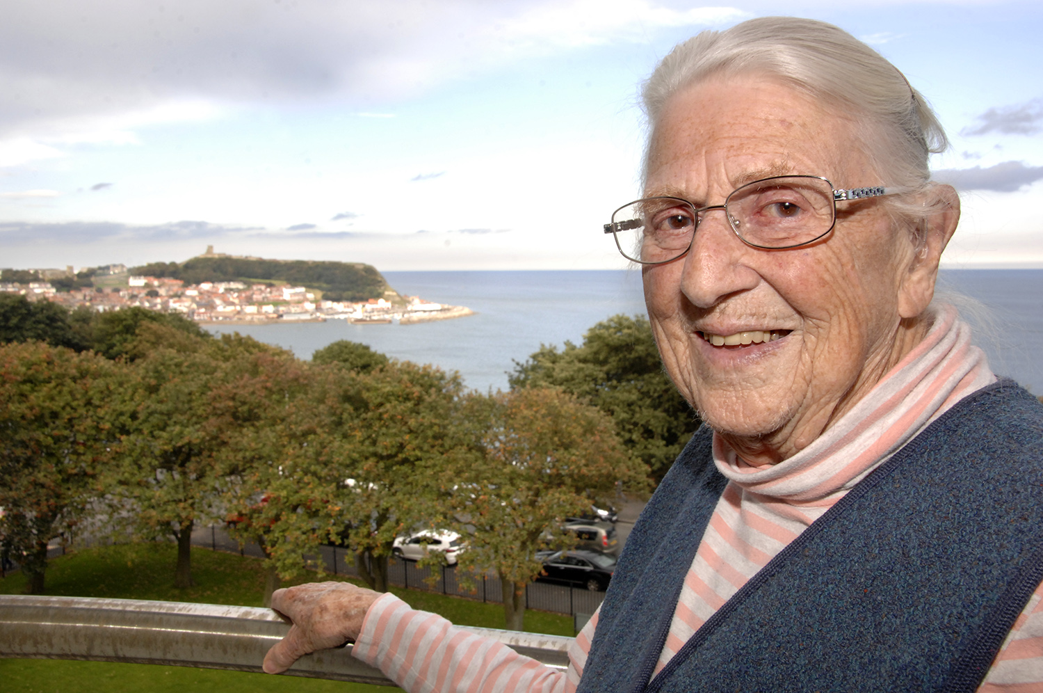 Joyce Bell has a great view from her Esplanade flat