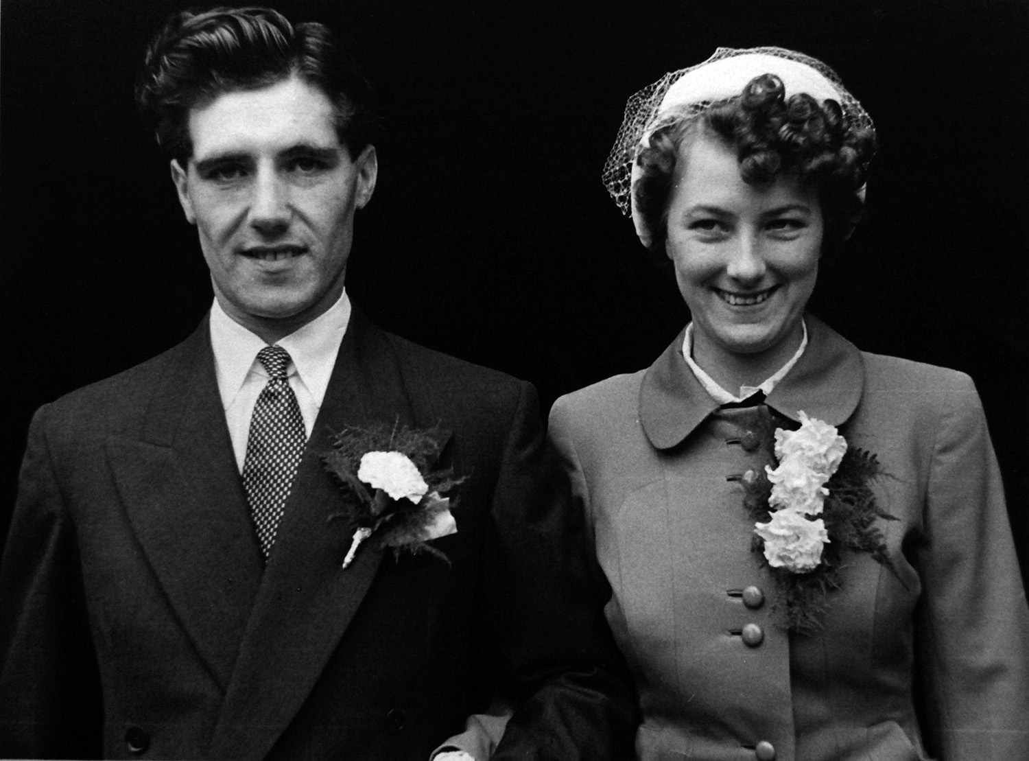 Newly-weds Tom and Peggy in Liverpool