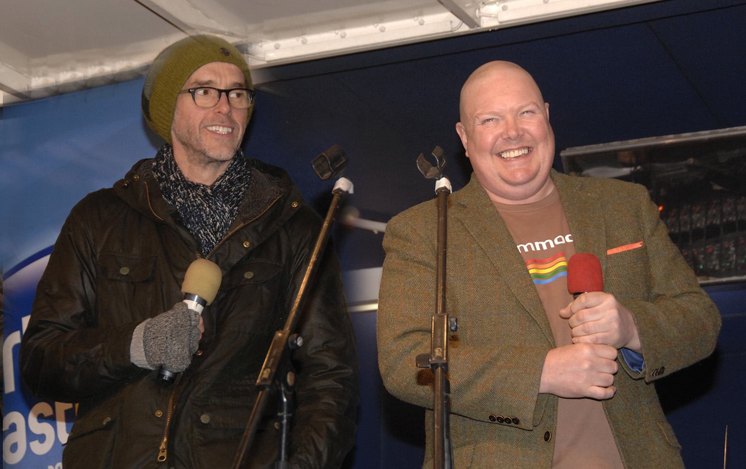 Dominic Brunt, left, and Mark Charnock