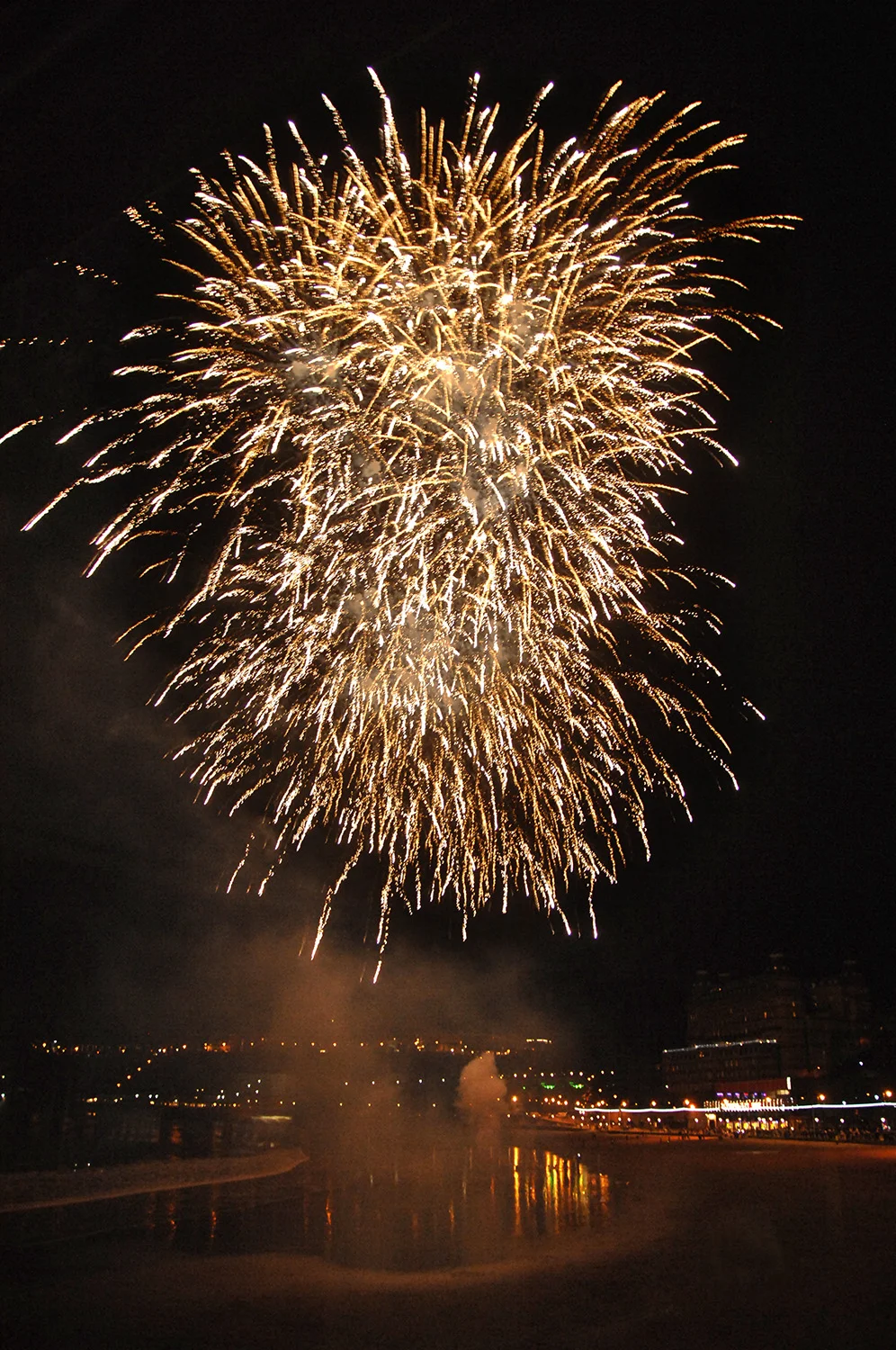Fireworks over the south bay