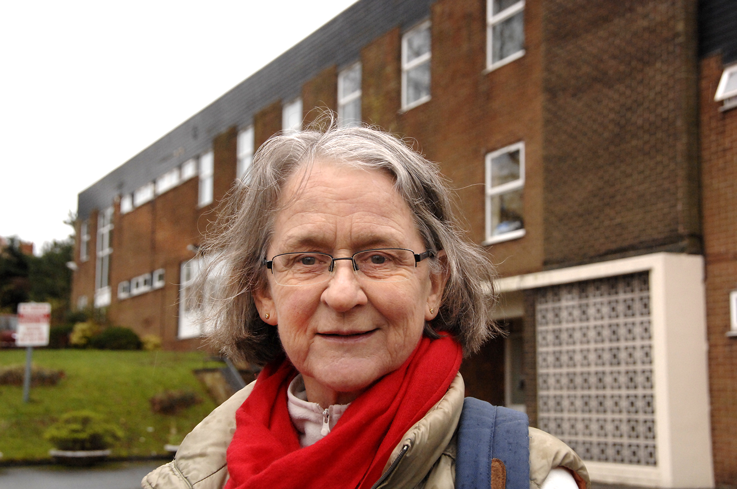 Seriously concerned: Siobhan MacMahon outside 101 Prospect Mount Road (to order photos ring 353597)