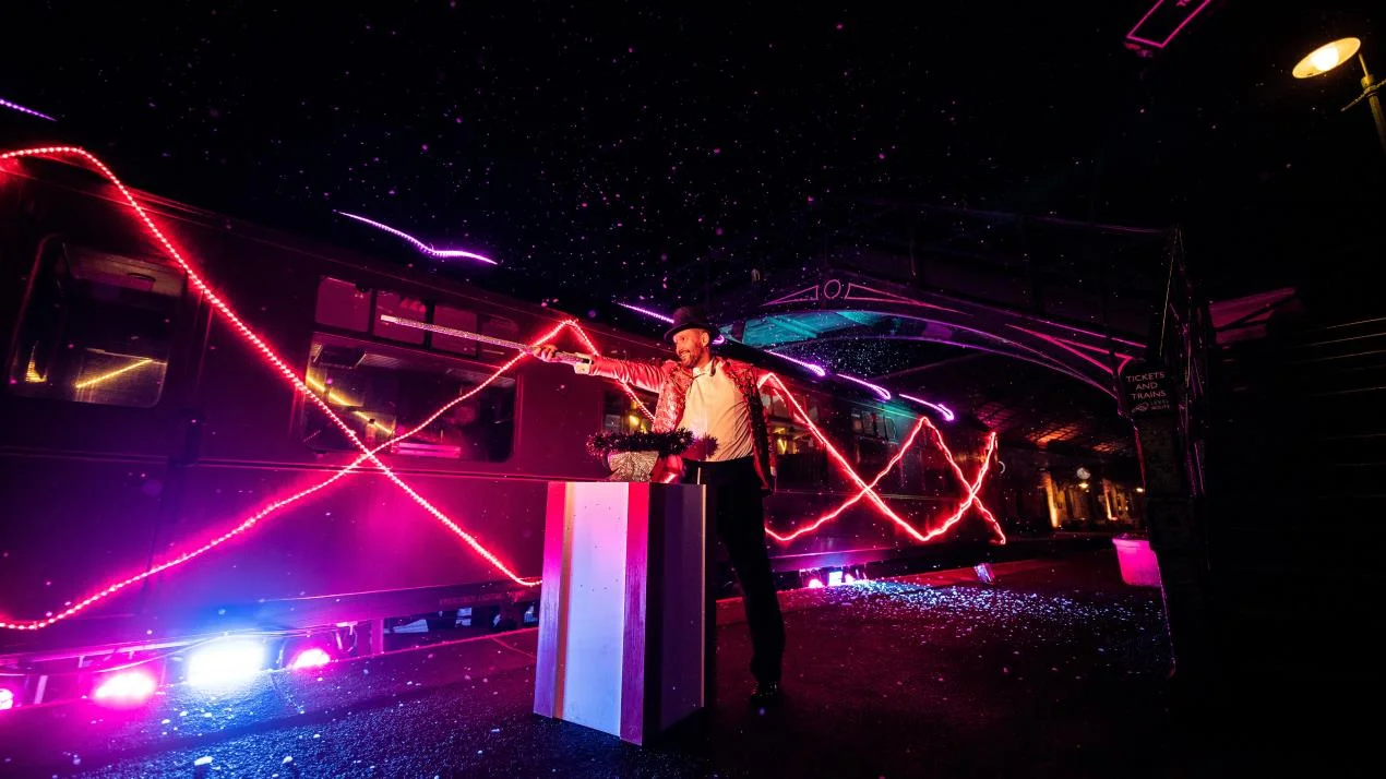 Northern Lights Express illuminates the North Yorkshire Moors Railway