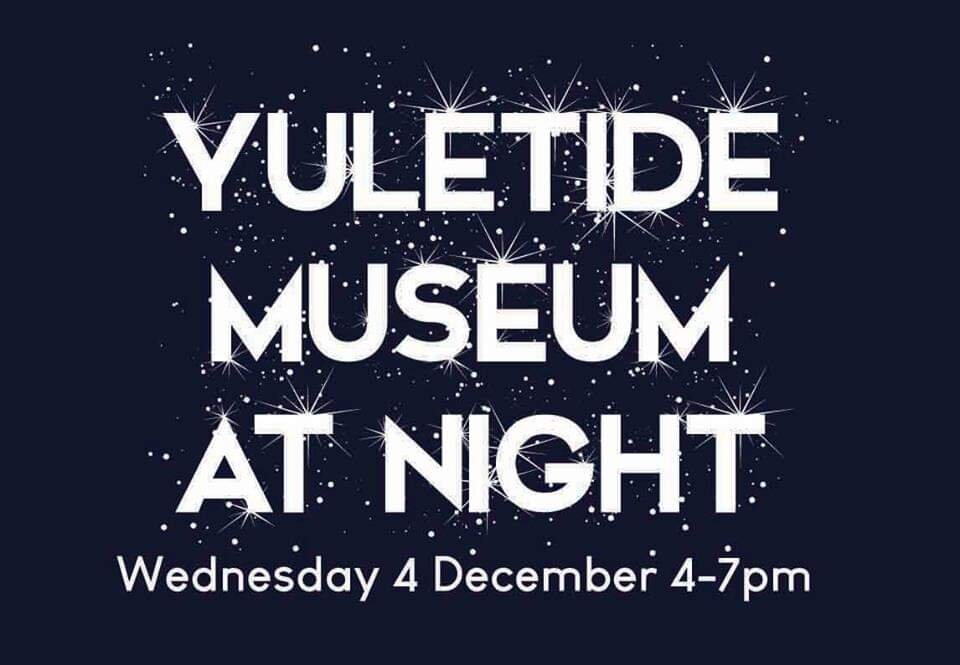 YULETIDE MUSEUM AT NIGHT
