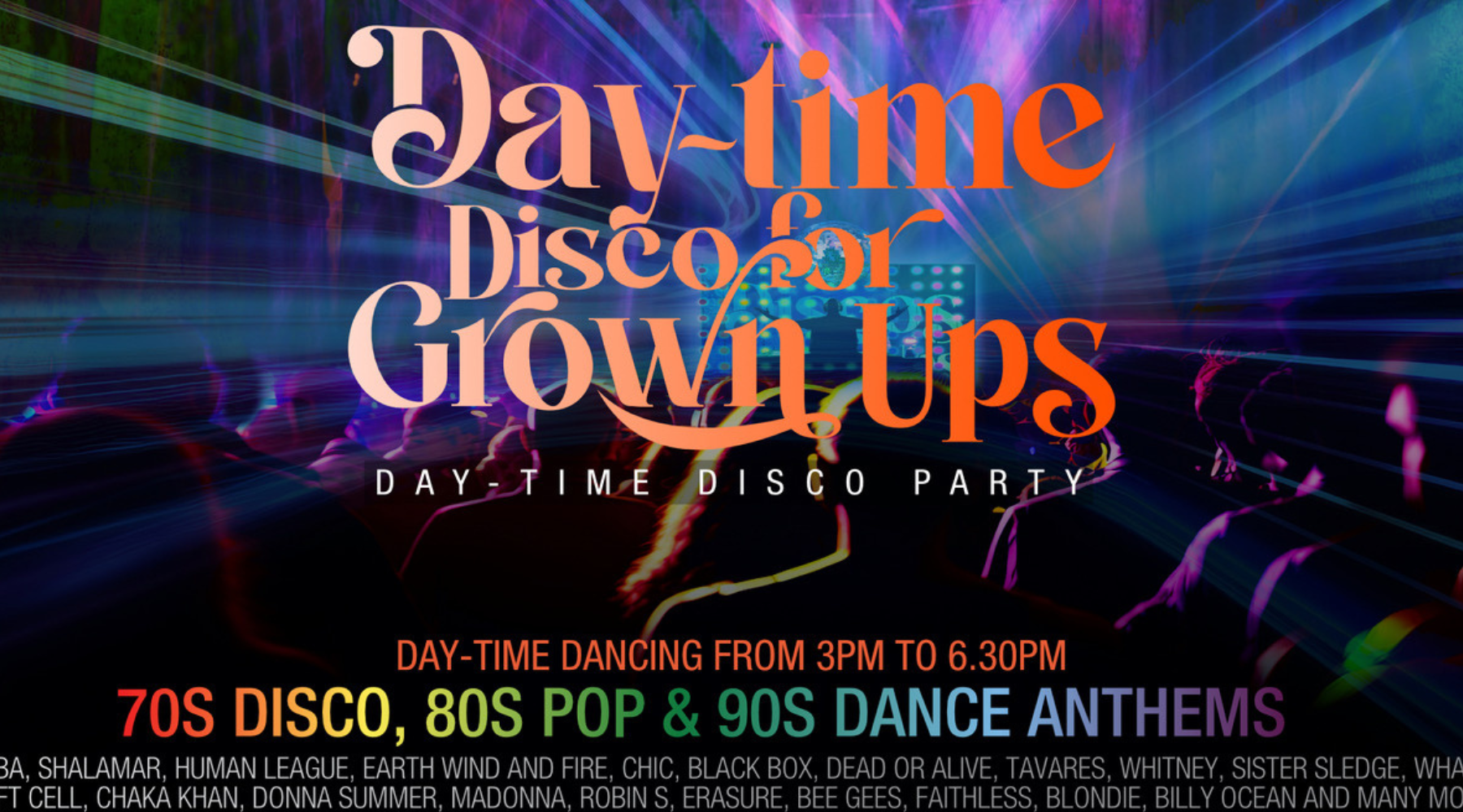 Daytime Disco for Grown Ups