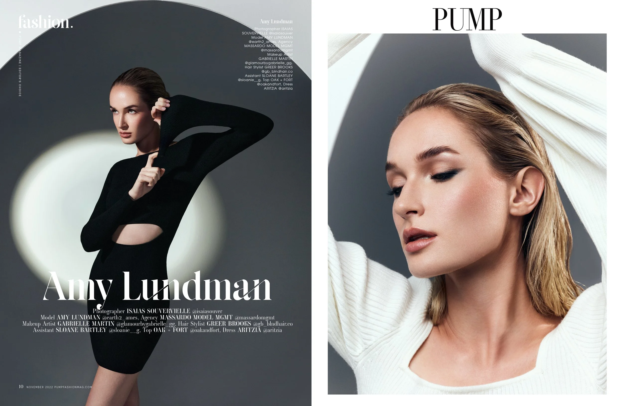 Amy for PUMP Magazine Nov '22