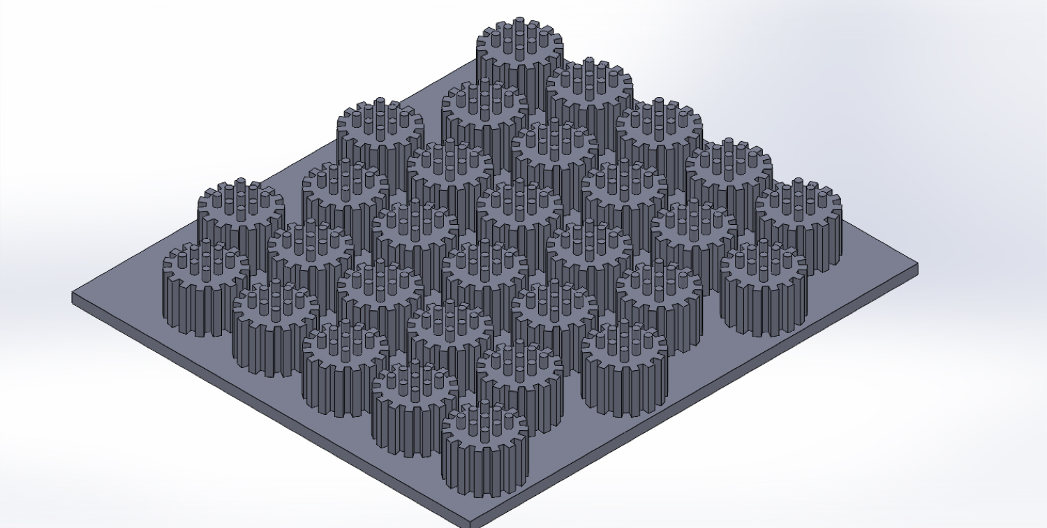Drawing of MicroGripBio® multilayer surface