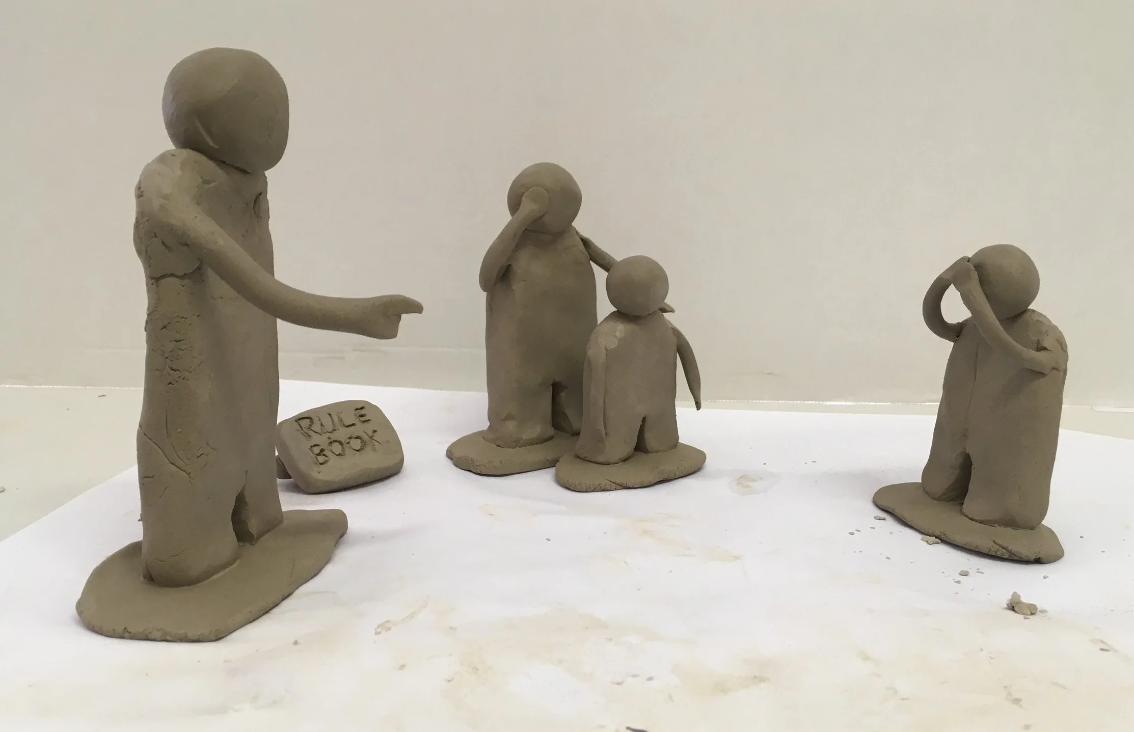 A clay-work of a family memory