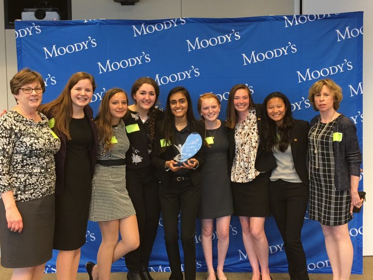 Photo of the winning team: Mount Saint Mary Academy