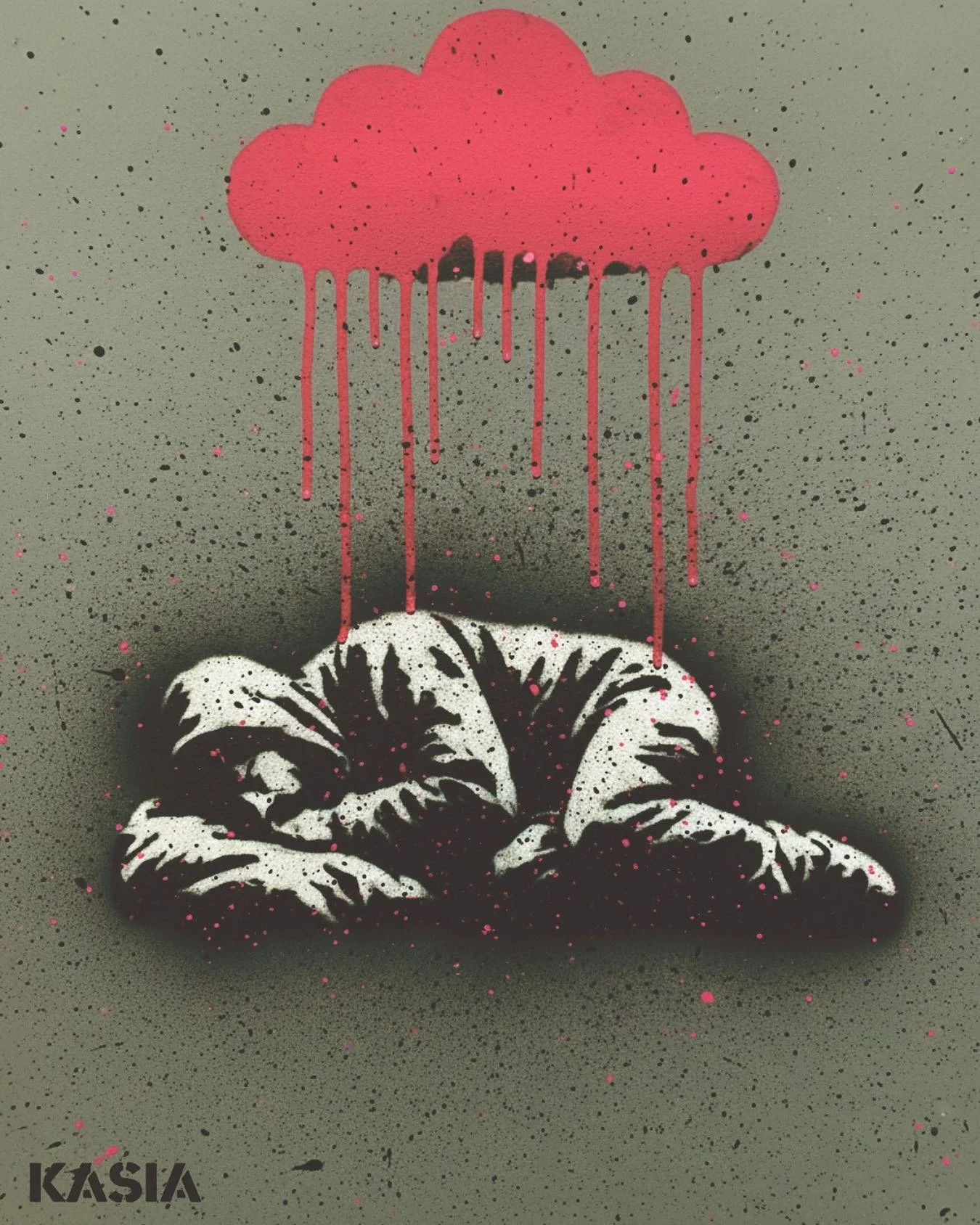 Let it pour. I&rsquo;ll bloom anyway. 

#art #stencilart #artist #artwork #artistsonininstagram #street #streetart #urbanart #graffiti #stencil #streetartist #graffitiart #urbanwalls #sprayart #streetarteverywhere #photography #graff #wallart #poetry