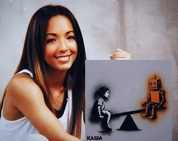 The equilibrium between humanity and technology is precarious &mdash; and the outcome still hangs in the balance.

#streetart #street #streetwear #graffiti #graffitiart #stencil #stencilart #spraypaint #urban #urbanart #photo #painting #photography #