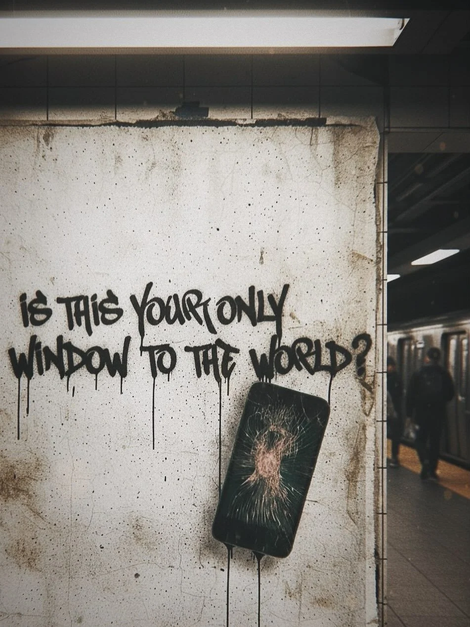 Attention is currency. Don&rsquo;t go broke 📱 

#poetry #quotes #graffiti #graffitiart #poetrylovers #quotesgram #art #arte #urbanart #nyc #subway #subwayart #urban #street