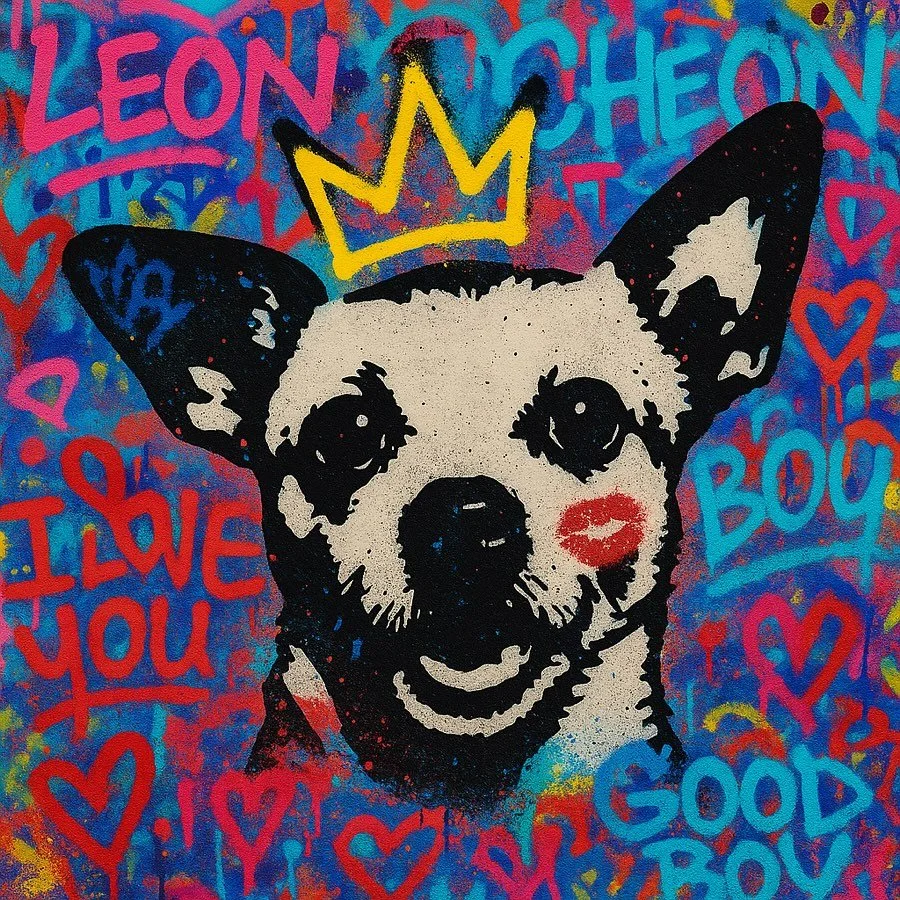 Happy 15th Birthday BBY 🐕 👑 

#dog #birthday #chichi #chihuahua #terrier #pet #petportrait #photo #photography #street #streetart #stencilart #graffiti #graffitiart #graff #love #dogart #dogsmile #poetry #dogsofinstagram #urban #urbanart #sprayart 