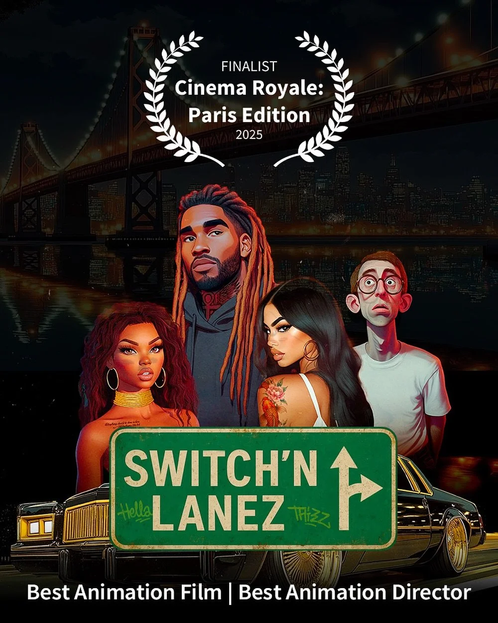 Apparently Switch&rsquo;n Lanez got nominated as a finalist for Best Animation Film and Best Animation Director in Cinema Royale: Paris Edition 2025.😮
It&rsquo;s my first animation film, so honestly&hellip; I&rsquo;m just grateful it made it off my 