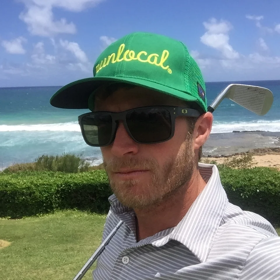 J.T. rarely plays golf so we're not sure why he chose this photo. 