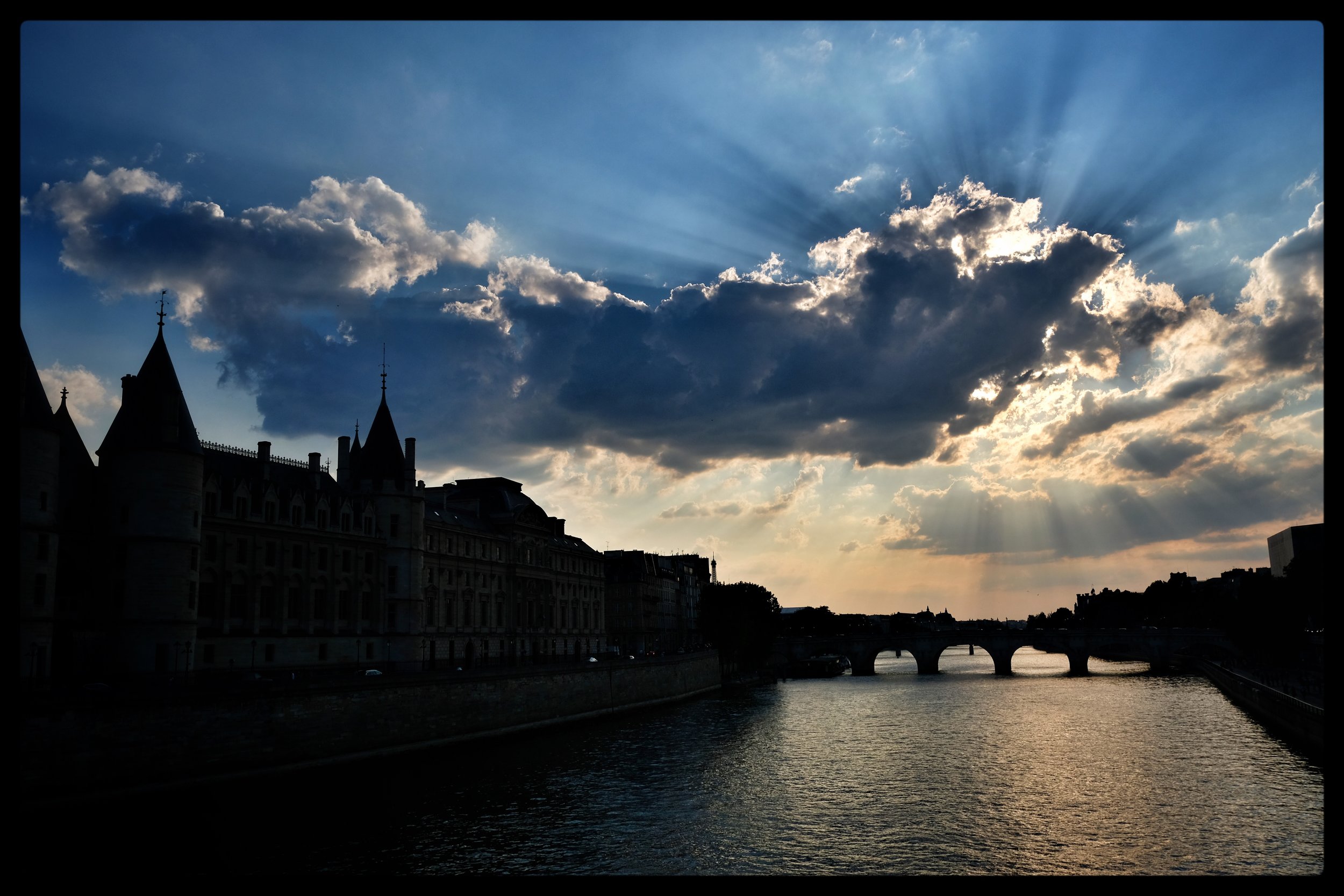 Sunset over the River Seine 