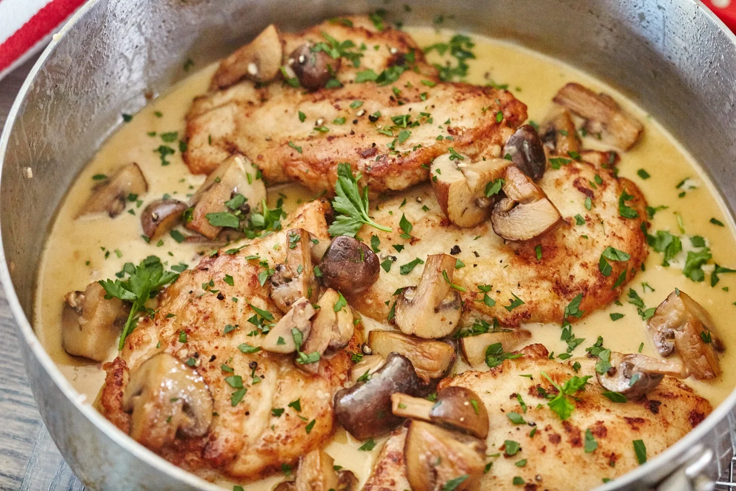CHICKEN MARSALA $69 / $109