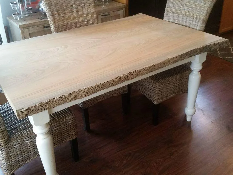 Sinker Cypress Slab Table