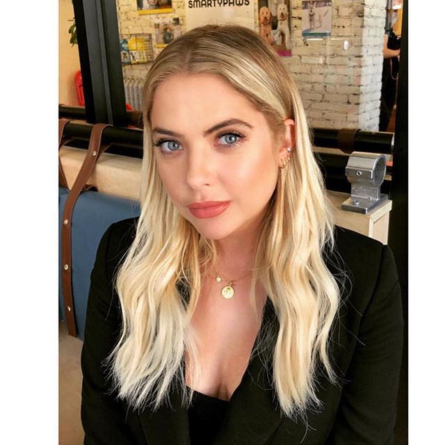 Ashley Benson from a couple days ago. Hair by me..... Makeup by @yumi_mori #ashleybenson #anthonycampbellhair #campbellandcampbellsalon #prettylittleliars