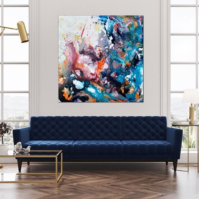 It&rsquo;s High Tide. 36&rdquo; x 36&rdquo;
17 days home with a couple trips to gather food. I hope y&rsquo;all are well and staying safe. .
.
.
#Art  #artresin #painting #paintings #mixedmedia #abstract #abstractart #abstractexpressionism #contempor