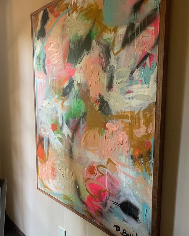 Hard to walk away. 36&rdquo; x 48&rdquo; .
Texture and movement. 
Handmade wood frame. 
#Art #painting #paintings #mixedmedia #abstract #abstractart #abstractexpressionism #contemporaryart #contemporary #beautifulday #nola #nolaart #nolaartist #artst