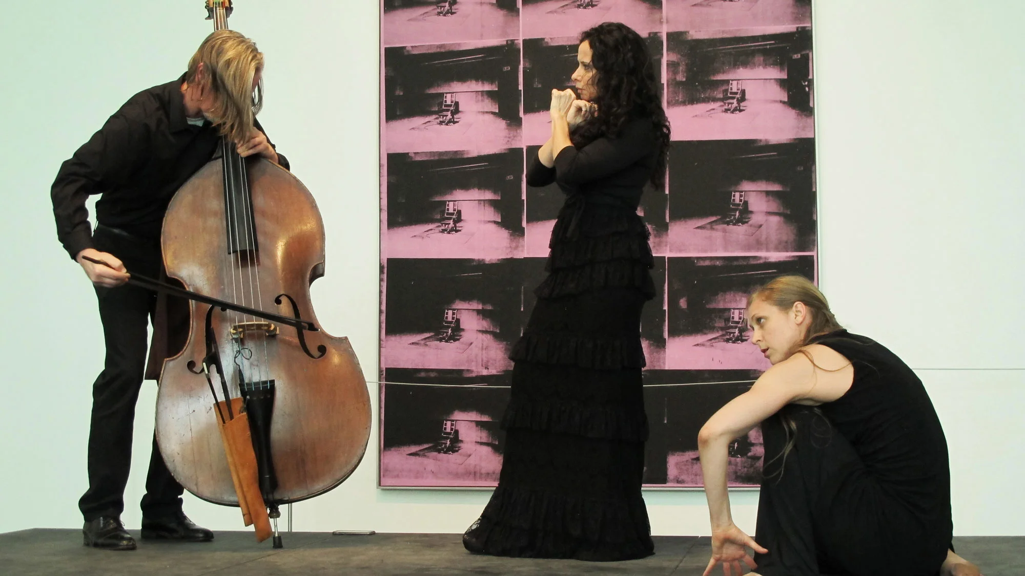 Siren on the Sabine. Misha Penton, soprano, concept text, artistic direction. Thomas Helton, double bass. Music devised by Misha Penton and Thomas Helton. Toni Valle and Lindsey McGill, dancers
