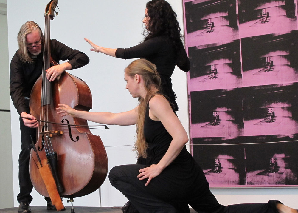  Siren on the Sabine. Misha Penton, soprano, concept text, artistic direction. Thomas Helton, double bass. Music devised by Misha Penton and Thomas Helton. Toni Valle and Lindsey McGill, dancers 