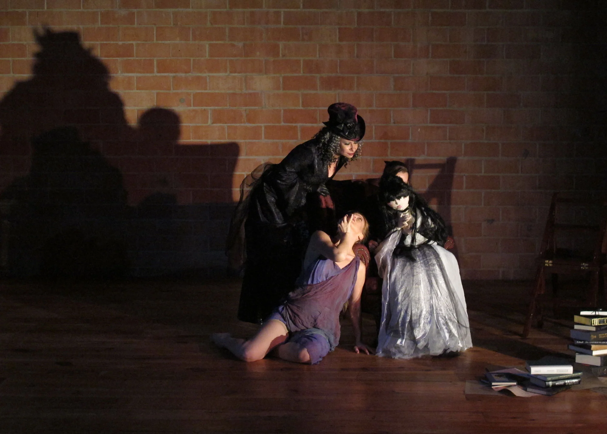 Misha Penton: Soprano, artistic direction, production design concept, curation, French translations with Alison Greene, soprano. Meg Brooker, dancer. Jon Harvey, actor. Kelly Switzer, puppeteer. George Heathco: composer & electric guitar. Jeremy Wood, piano. Mini Timmaraju, tabla.